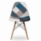 Furmod Patchwork Style Chair Blue