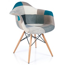 Stuhl Patchwork XL Blau - Designerstühle