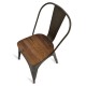 Bistro Wood Antyczne Krzesło Industrialne