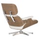 Oryginalna replika krzesła Eames Lounge z drewna orzechowego autorstwa Charles & Ray Ea