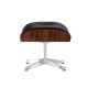 Replica Eames Lounge chair met chromen voet van Charles & Ray Eames