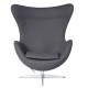 Replica Egg Chair in kasjmier door ontwerper Arne Jacobsen