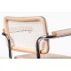 Nachbildung des Cesca Stuhls mit Armlehnen von Designer Marcel Breuer