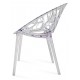 Transparente Nachbildung des Chrystal Outdoor-Stuhls