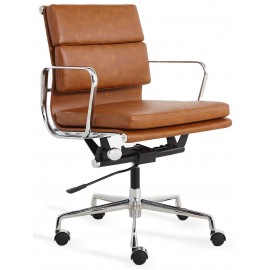 Replika kancelářské židle Soft Pad v obnošené kožence 