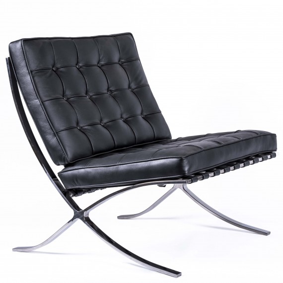 Nachbildung des Premium-Barcelona-Stuhls aus italienischem Leder