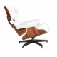Replica van de Eames Lounge chair in synthetisch leer van Charles & Ray