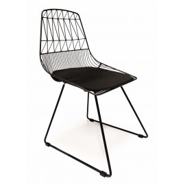 Krzesło metalowe letnie odpowiednie na zewnątrz
