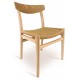 Nordic CH23 Skandinavischer Stuhl Handgefertigt aus Eschenholz Replik