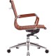 Krzesło biurowe Alu Lowback ze sztucznej skóry
