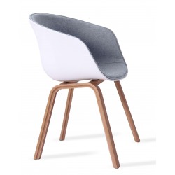 Krzesło Nordic tapicerowane bawełną