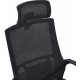 Mesh Highback Black Edition bureaustoel van vezelgaas