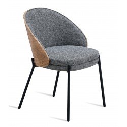 Krzesło Nordic Earth z bawełnianą poduszką