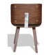 Nordic Plywood stol med läderkudde och valnötsträ