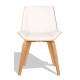 Nordic Plywood S -tuoli keinonahalla ja vaahterapuutyynyllä