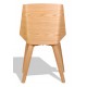 Nordic Plywood S -tuoli keinonahalla ja vaahterapuutyynyllä