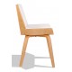 Krzesło Nordic Plywood S z poduszką ze sztucznej skóry i drewna klonowego
