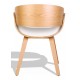 Židle Nordic Burrow S s polštářem z imitace javorového dřeva