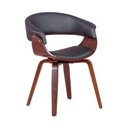 Krzesło z czarnego drewna orzechowego 
