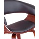 Stuhl aus schwarzem Walnussholz 