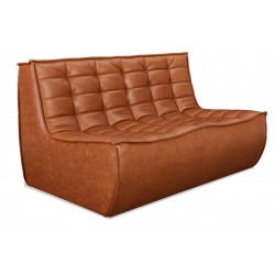 2-Sitzer-Sofa Lion aus gewachstem Leder