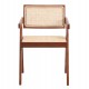 Replika krzesła Chandigarh z podłokietnikami projektanta Pierre Jeanneret 